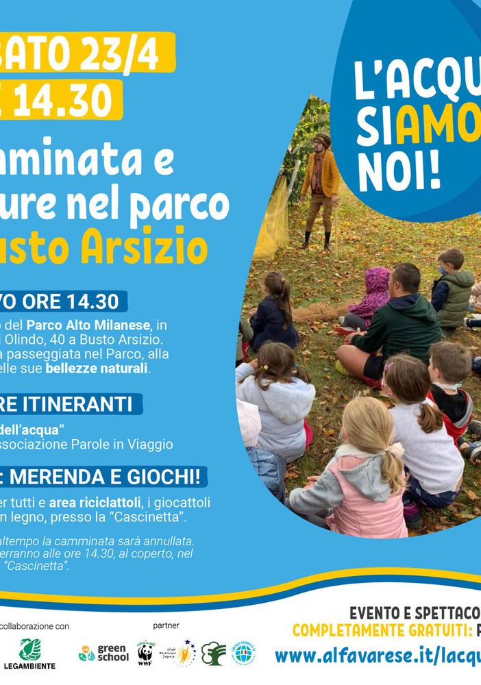 Una camminata nel Parco Alto Milanese: “L’acqua siamo noi” fa tappa a Busto Arsizio