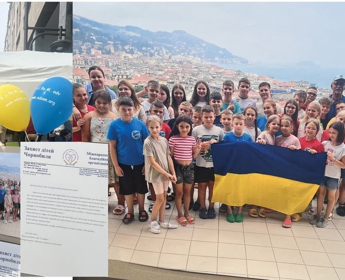 «Grazie mille per i bimbi felici, vi auguriamo un cielo pacifico». Quel messaggio dall'Ucraina che tocca il cuore di Busto