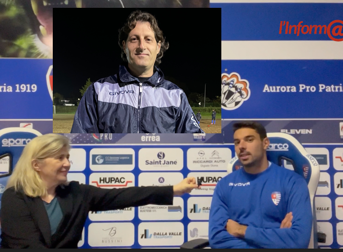 Andrea Boffelli intervistato da Marilena Lualdi e nel riquadro mister Sarpa