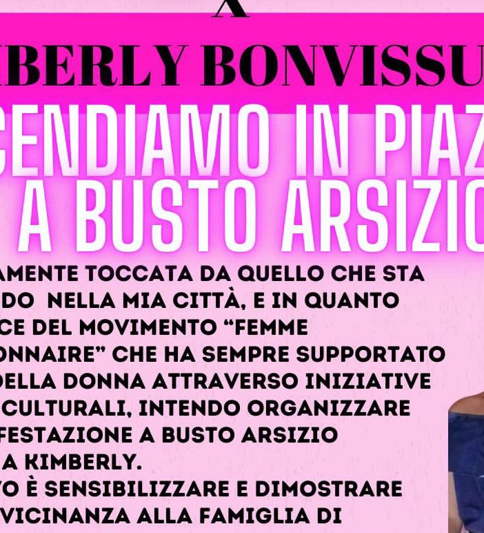 «Scendiamo in piazza per Kimberly»