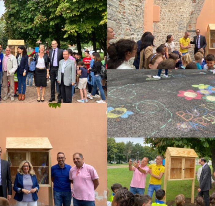 A Borsano e Sacconago inaugurate le casette del bookcrossing. «Usatele e custoditele»