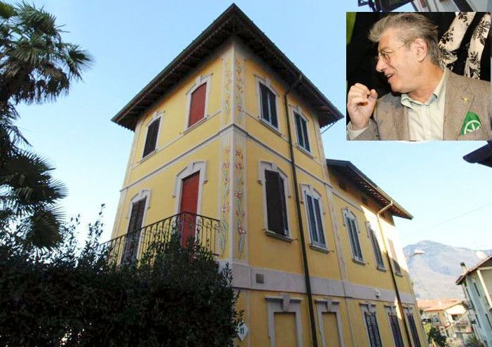 La villetta di Umberto Bossi a Gemonio (foto tratta da Idealista)
