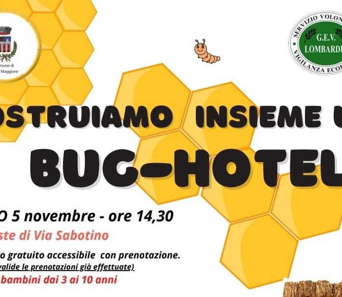 A Gorla Maggiore i bambini costruiscono insieme un “Bug hotel”