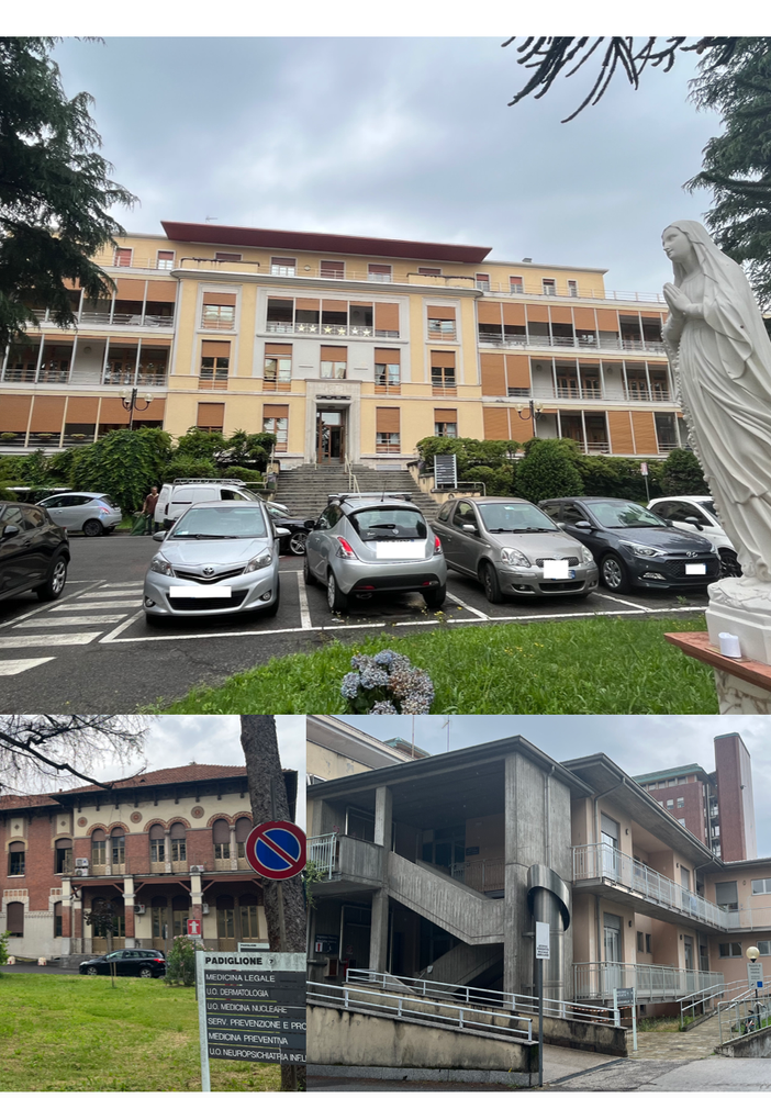 Alcuni scorsi dell'ospedale di Busto, tra reparti rimasti e altri cambiati