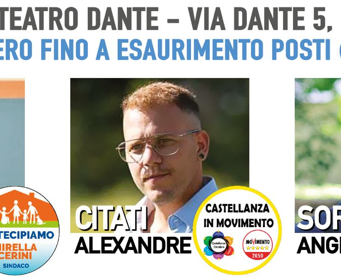 Castellanza, giovedì 30 confronto tra i tre candidati sindaco