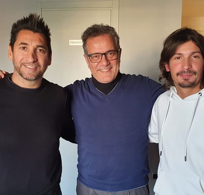 Da sinistra, Nando Timoteo, Alessandro Albani e Pierdavide Carone