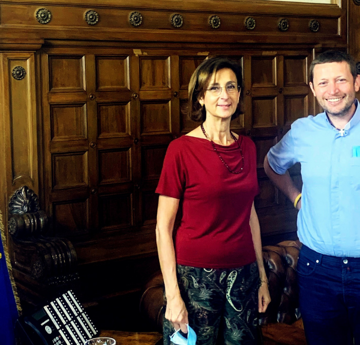 La ministra Cartabia e don David