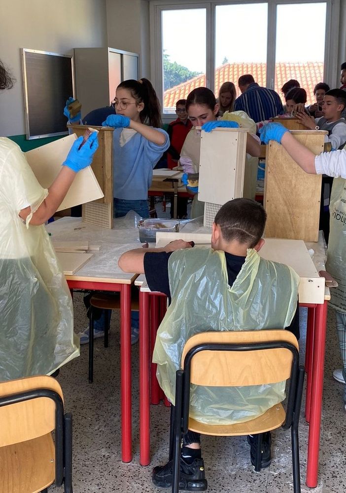 A scuola si costruiscono casette per pipistrelli