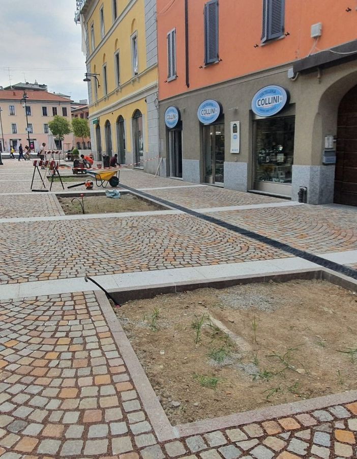 Busto, primi passi nella nuova via Cavallotti