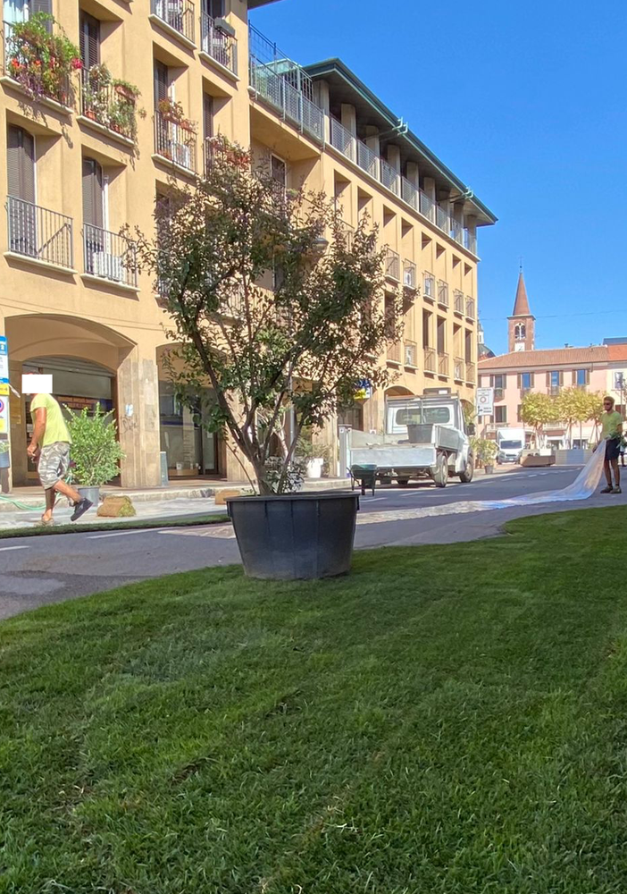 Il Cavallotti garden realizzato per la Settimana della mobilità sostenibile