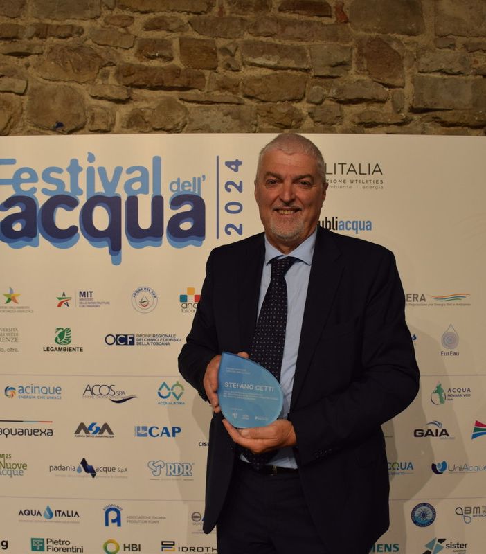 Stefano Cetti (Acinque) premiato come Manager Servizio Idrico
