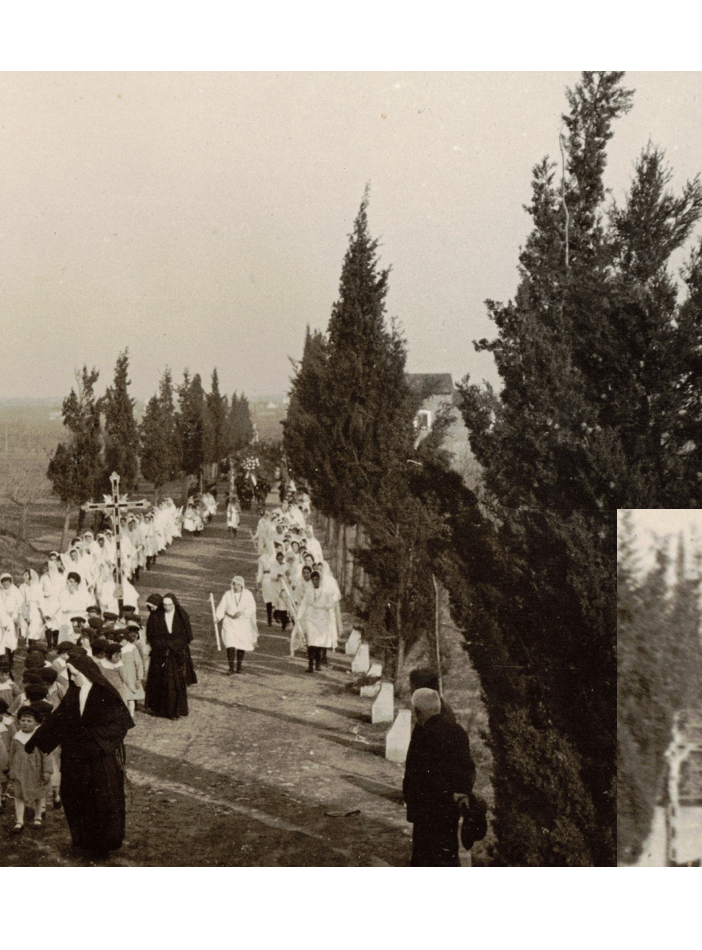 Immagini del &quot;nuovo&quot; cimitero nato 100 anni fa a Solbiate -cortesia del Comune