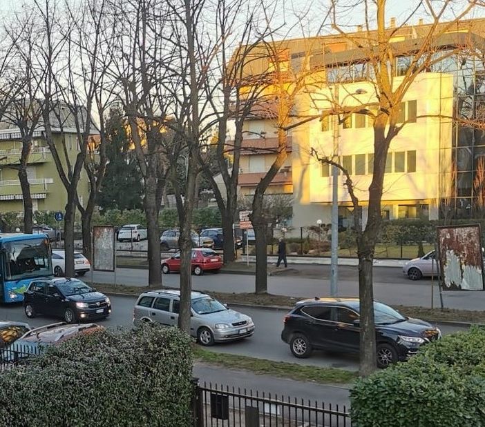 Uno scatto inviato dalla lettrice residente in viale Boccaccio