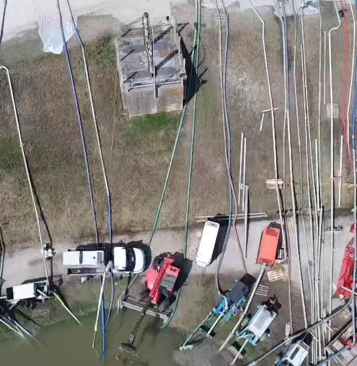 Conselice in azione dopo l'alluvione - foto dalla pagina del Comune