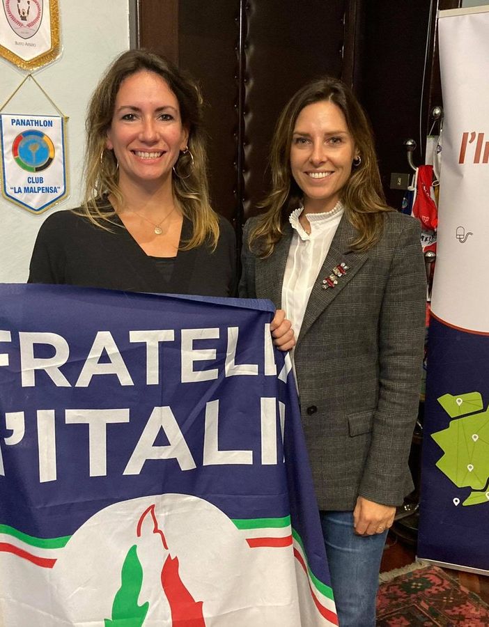 Claudia Cozzi (Fdi) e Isabella Tovaglieri (Lega) la notte delle elezioni