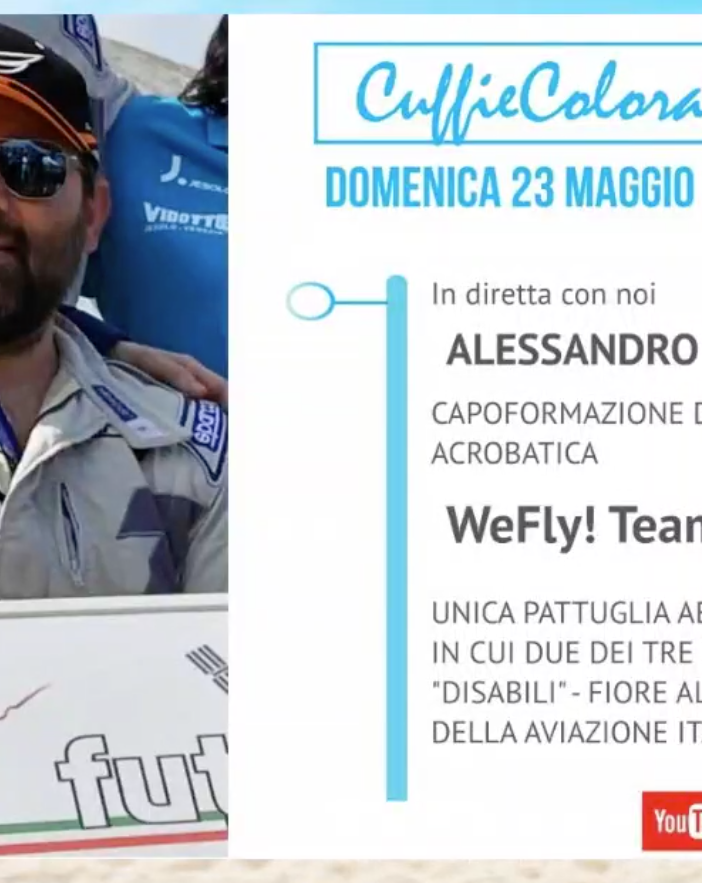 «Io amo volare oltre la disabilità. Anzi ho portato a spasso Samantha Cristoforetti»