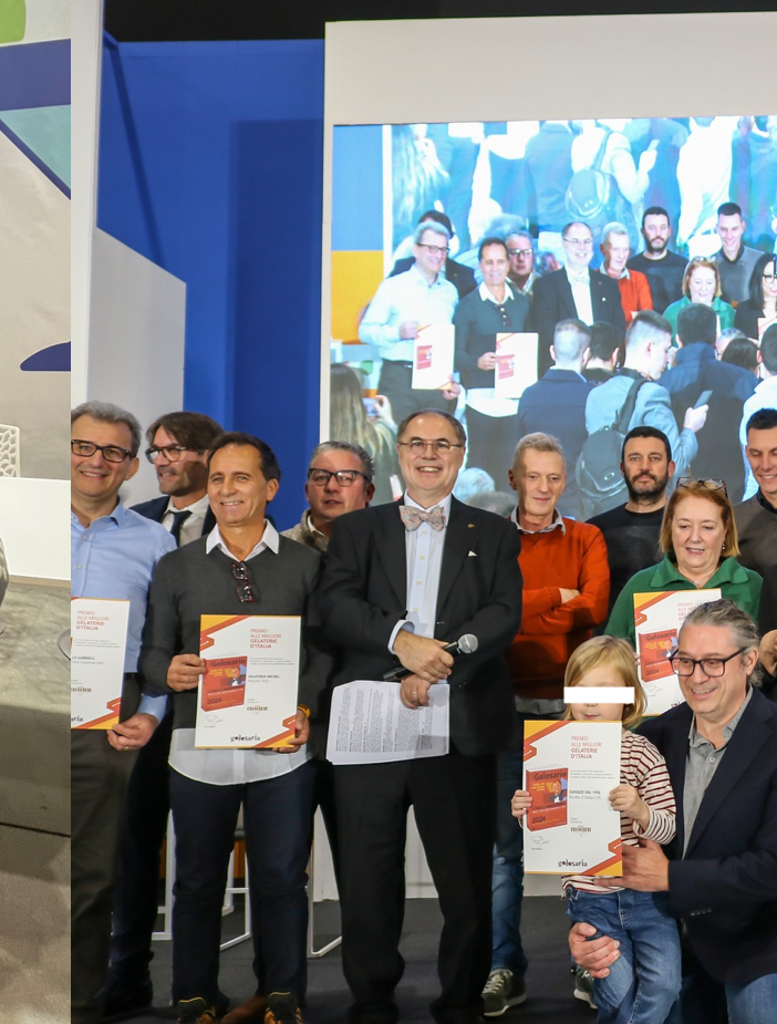 La premiazione e Lucia Sapia con Paolo Massobrio