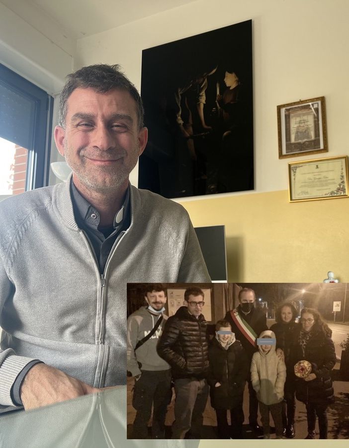 Don Giuseppe Tedesco e l'arrivo due anni fa: fece quasi 3mila chilometri con diversi volontari per portare qui i bimbi ucraini