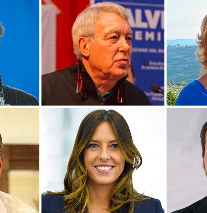 Da sinistra in senso orario: Fontana, Speroni, Ruffinelli, Monti, Tovaglieri, Cassani