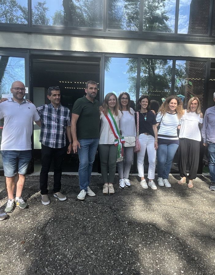 La sindaca Ermoni il giorno dell'elezione