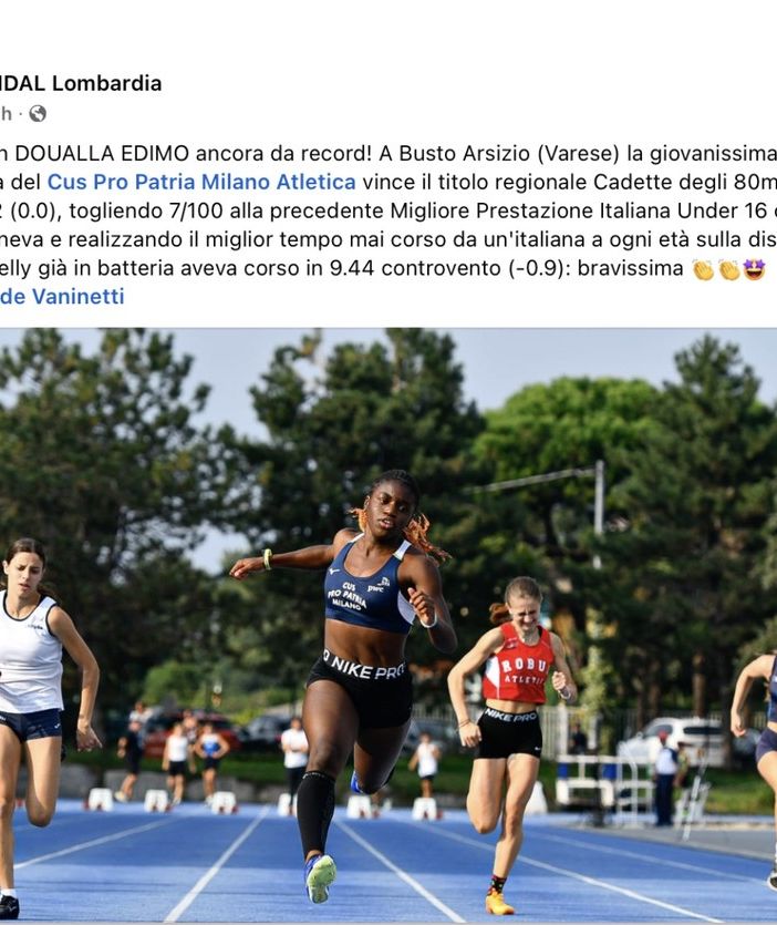 Il post della Fidal
