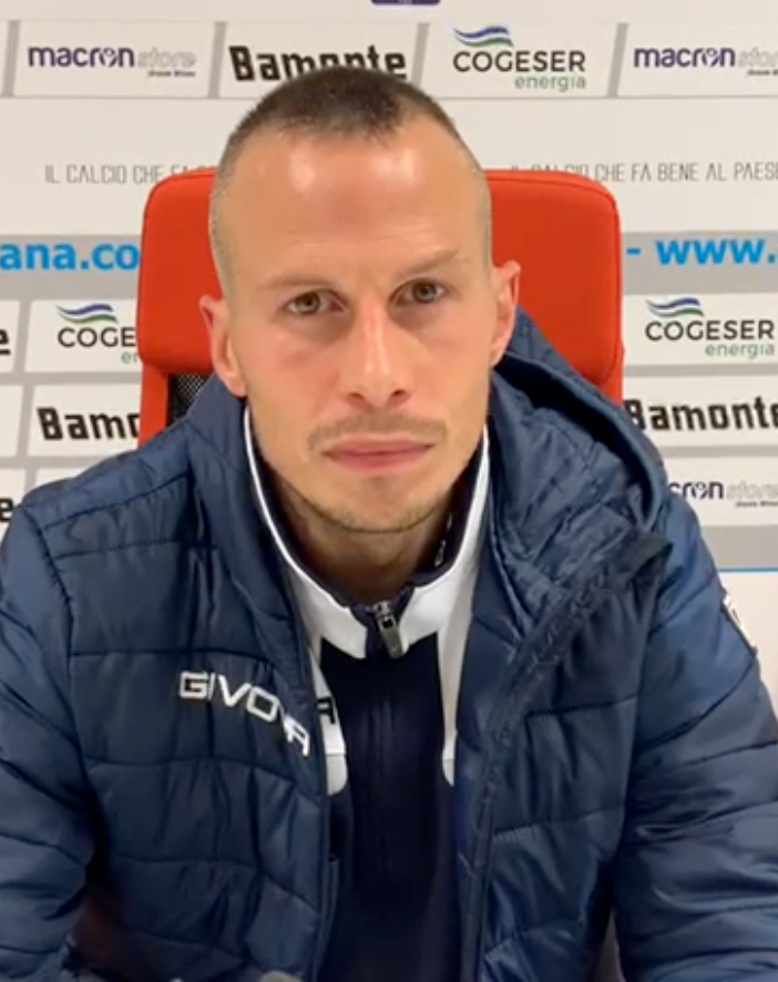Fietta dopo la partita contro la Giana