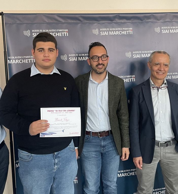 Premio “In volo con Leonardo”: terzo posto a Filippo Bianchi dell’Istituto Siai Marchetti di Busto Arsizio