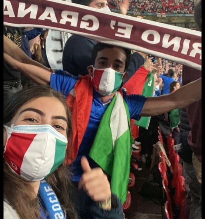 Francesca Pinto ed Edoardo Fiora domenica alla finale, e prima ancora nella partita contro la Spagna