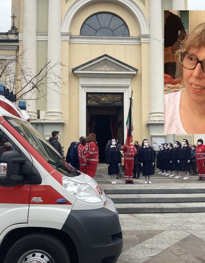 L'ultimo saluto sul sagrato a Gorla e il volto solare di Adriana