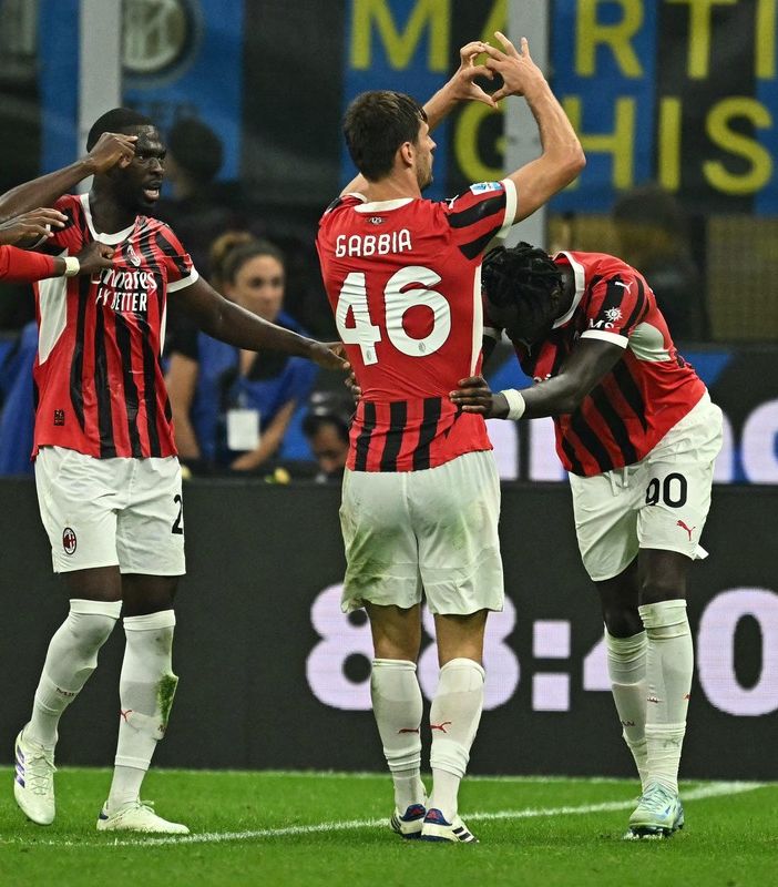 Inter-Milan 1-2, il fagnanese Gabbia decide il derby: vittoria rossonera