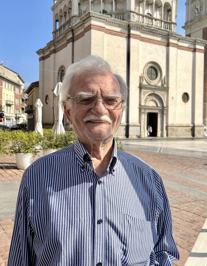 Ginetto Grilli in piazza Santa Maria