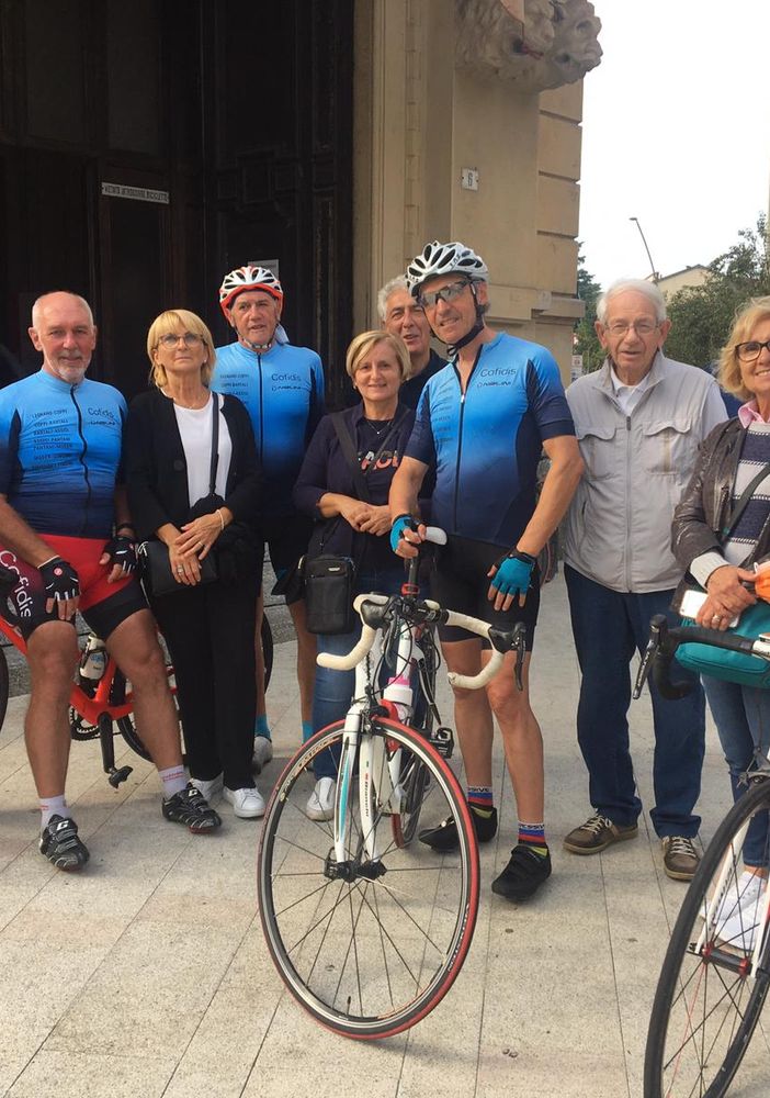 Giro dei Campioni, il rientro a Legnano: «I sogni si avverano in bici e insieme»