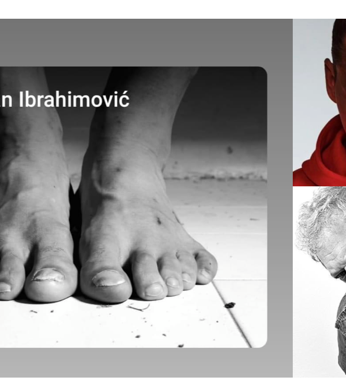 La foto postata da Ibrahimovic e realizzata da Efrem Raimondi nel 2008: accanto, il calciatore e il fotografo