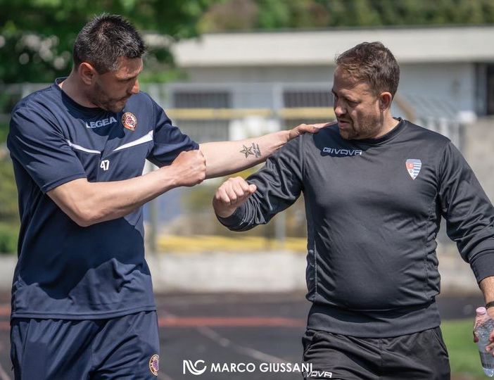 Gli allenatori Amelia e Javorcic - Foto Marco Giussani