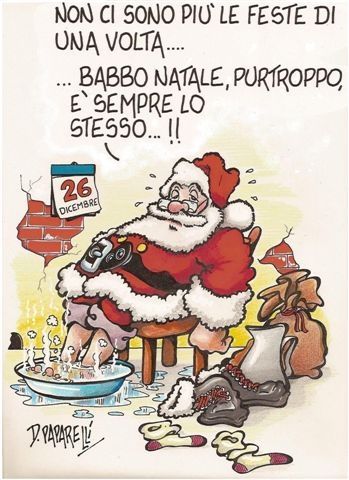 Babbo Natale... il giorno dopo. La vignetta di Danilo Paparelli