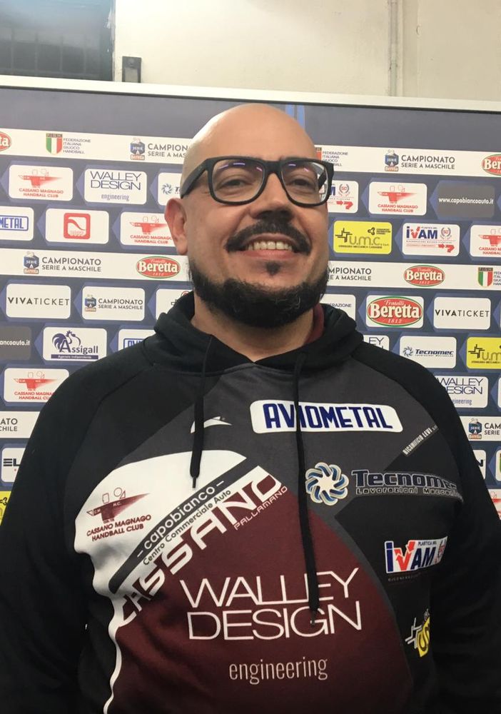 Cristiano Braggion, presidente della Pallamano Cassano, contento della prestazione contro Merano