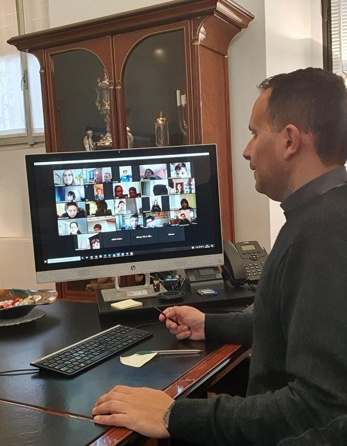 Don Andrea Cattaneo, rettore del Collegio Rotondi di Gorla Minore