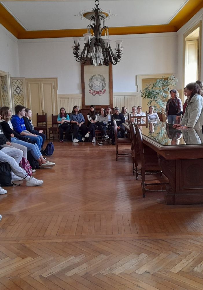 Gli studenti in sala Giunta