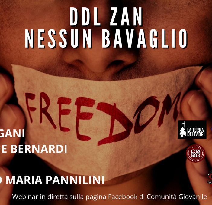 Il “Ddl Zan” nel webinar di Comunità Giovanile