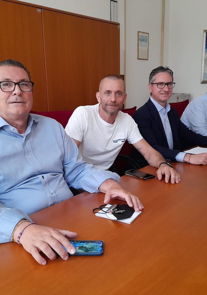 Da sinistra, Giuseppe De Bernardi Martignoni, Marco Colombo, Stefano Romano, Giorgio Bardellini
