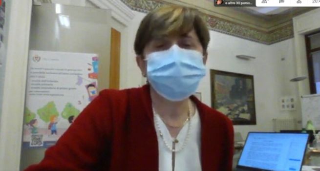 L'assessore Anna Pavan ieri sera in consiglio a Legnano