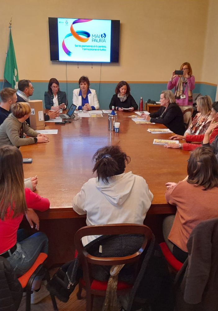 La conferenza stampa a palazzo Gilardoni