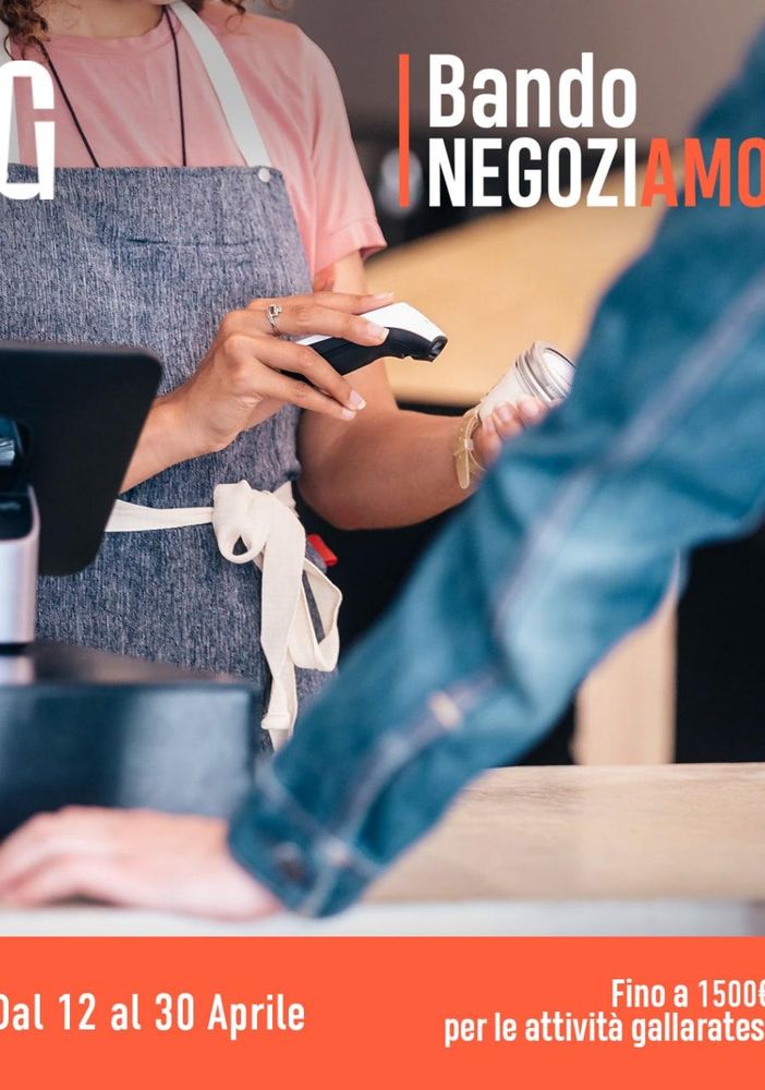 Con il bando “Negoziamo” fino a 1.500 per le attività gallaratesi