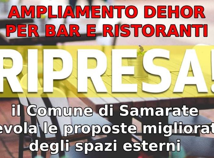 Samarate: mano tesa del Comune a bar e ristoranti