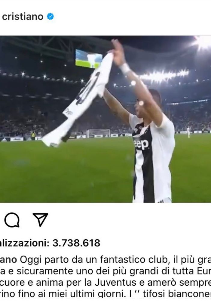 Ronaldo lascia la Juve, la delusione dei tifosi varesini: «Quando andò via Del Piero abbiamo pianto, oggi incazzati e tristi»