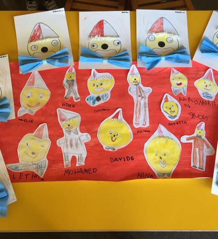 Il disegno primo classificato della scuola materna Maria di Nazareth