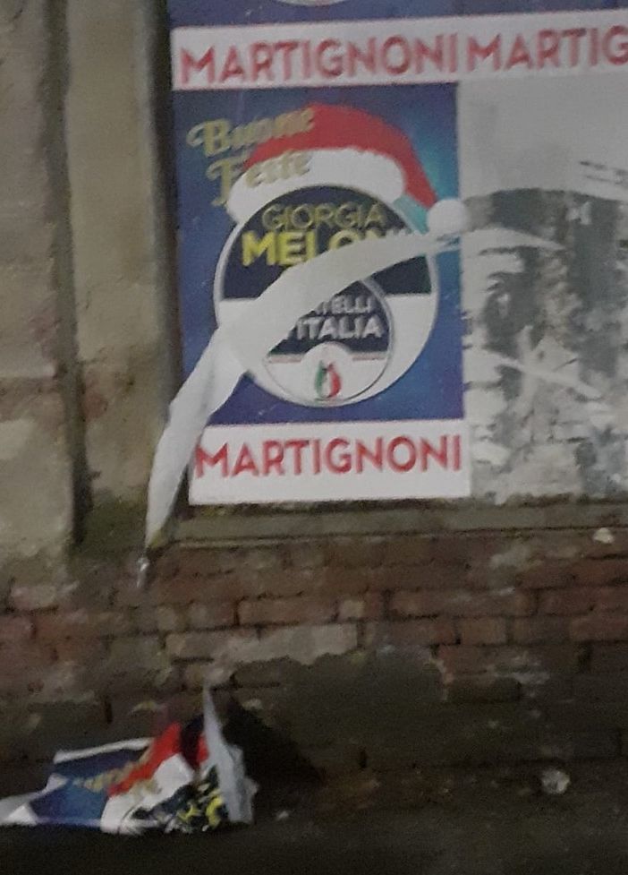 I nuovi strappi ai manifesti di Giuseppe De Bernardi Martignoni
