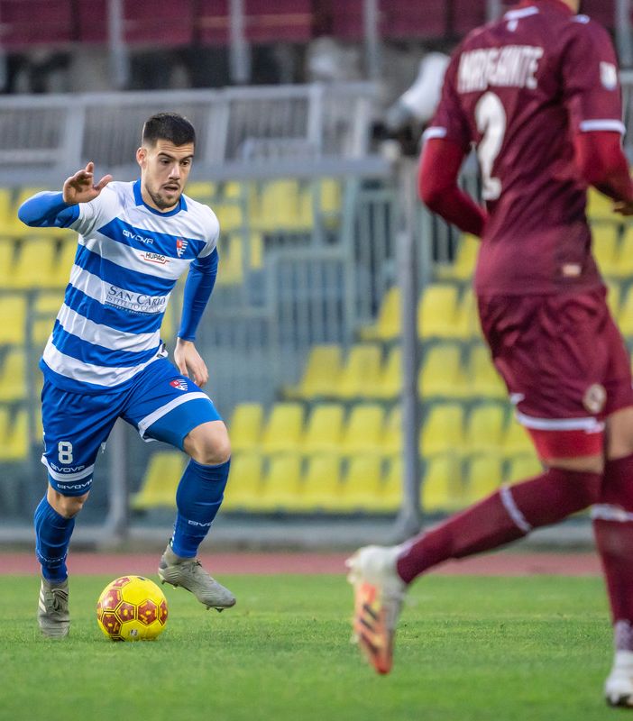 Tommaso Brignoli, autore del secondo gol, nella foto di Marco Giussani