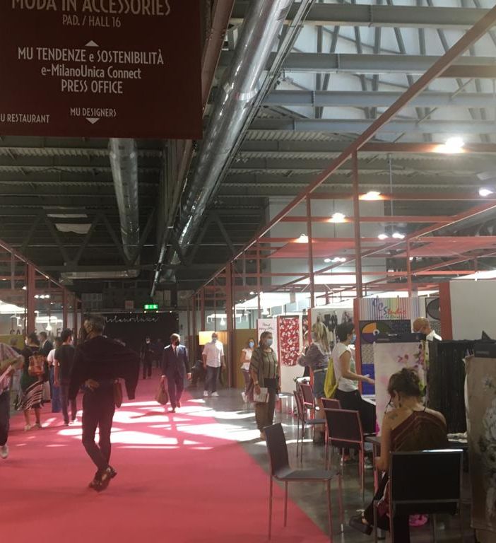 Milano Unica nella scorsa edizione di settembre in presenza: a febbraio ci sarà una piattaforma digitale
