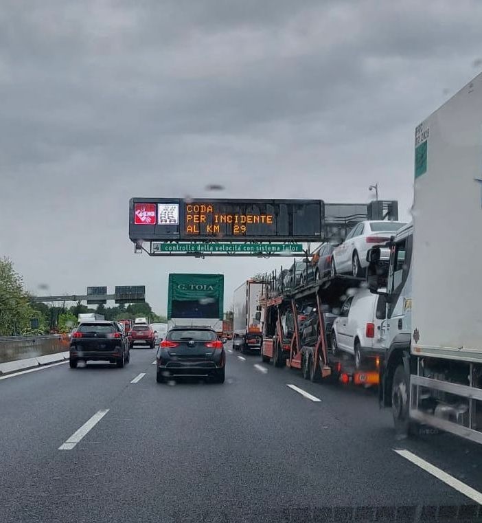 Le code poco in A8 fa prima di Gallarate